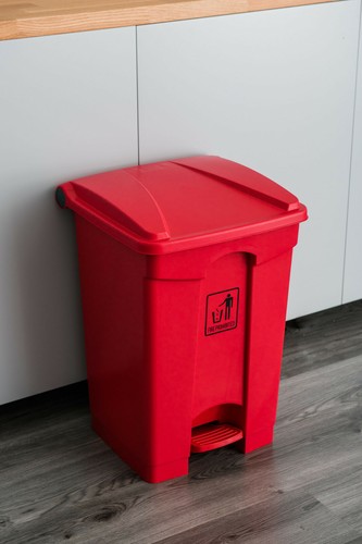 New Curvaso Large 45L 68L Pedal Dustbin Home Kitchen Bathroom Waste Bin Plastic - Picture 40 of 62
