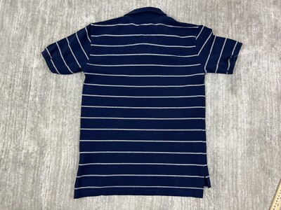 Vintage Polo Ralph Lauren Shirt Boys 16-18 Blue White Stripe