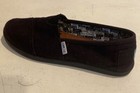 TOMS Classic Black Canvas Shoes; Youth Girls 5; excellent condition — photo 1