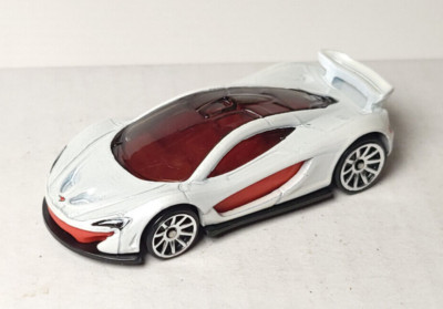 Hot Wheels loose Mclaren P1 Target Exclusive Then & Now white