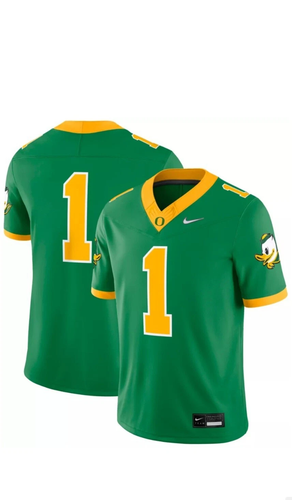 Sz Medium Men - Nike Oregon Ducks Football Jersey Retro Throwback Green RARE - Picture 6 of 6