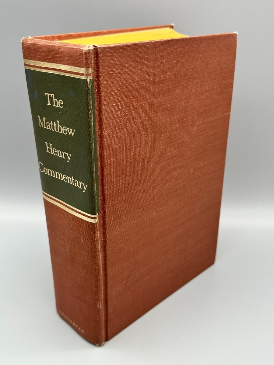 The Matthew Henry Commentary 1969 Zondervan THICK Hardcover