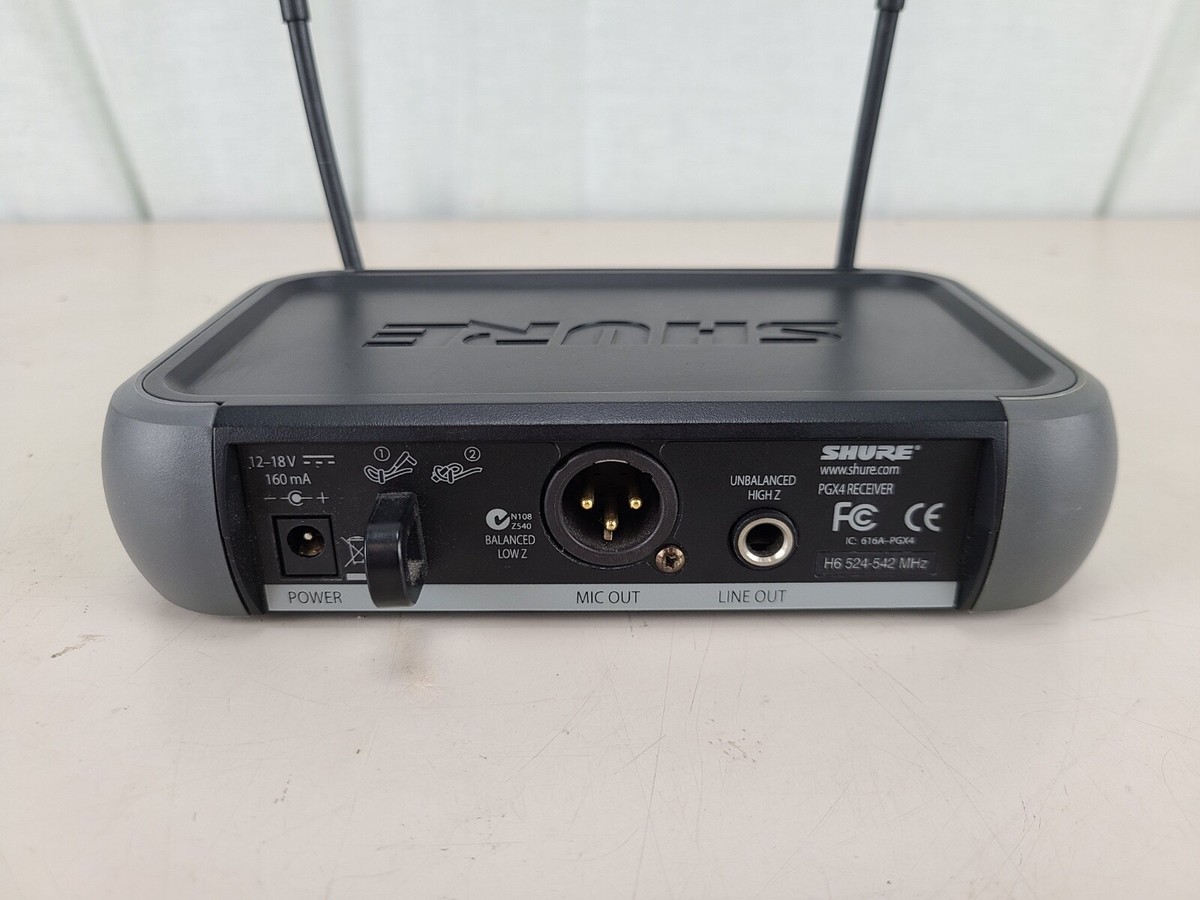 SHURE PGX4 Wireless Microphone Receiver & AC Adaptor | eBay SHURE PGX4 Wireless Microphone Receiver & AC Adaptor | eBay