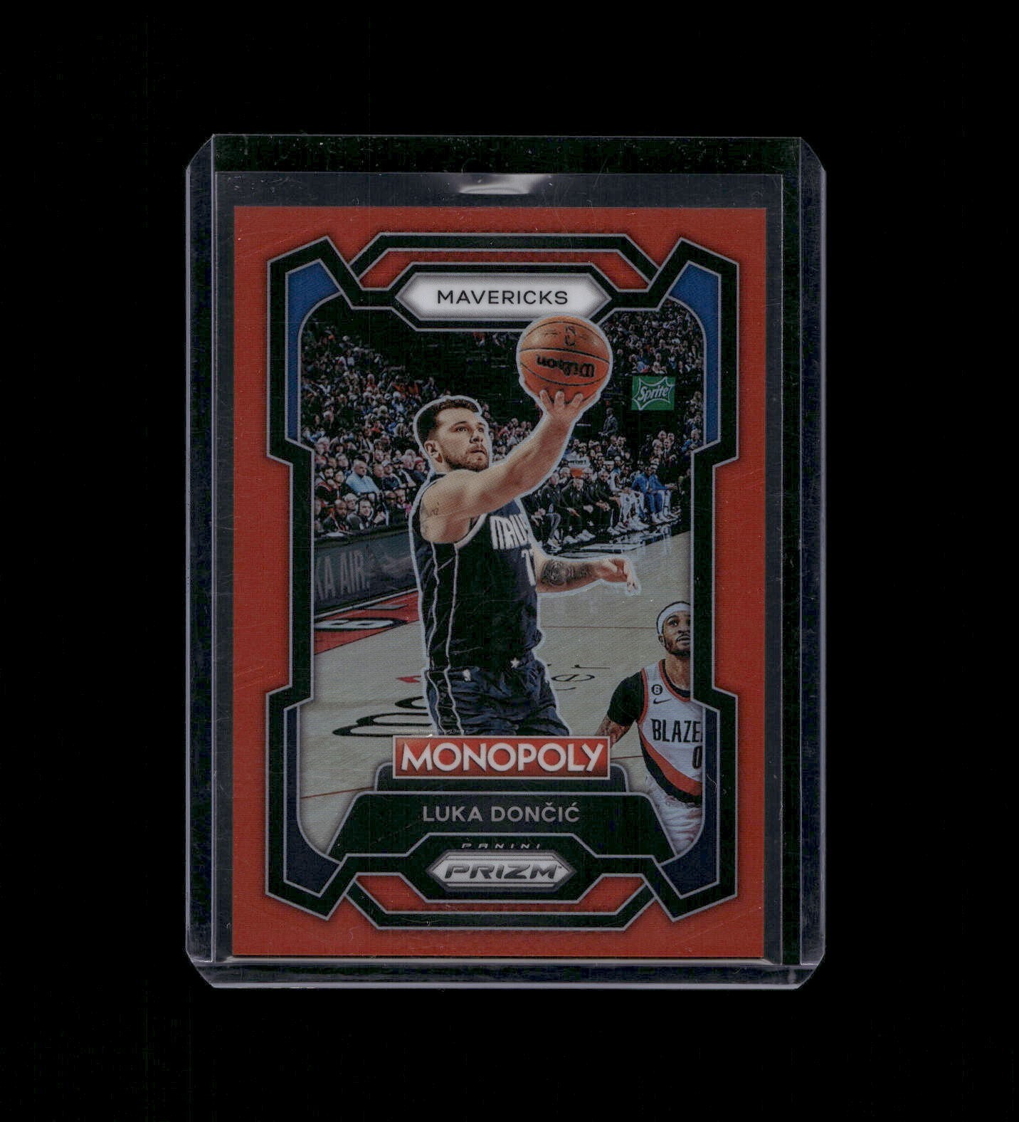 2023-24 Panini Prizm Monopoly Luka Doncic #22 Red Prizm /99 Dallas Mavericks