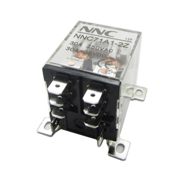 Coil High Power Relay 30A DPDT 2 NO + 2 NC 8 Pins Screw Mount DC 12V 24V AC 220V - Image 2 of 4