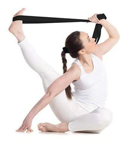 2er Set Yoga Blöcke & Kniekissen; Yogagurt - Schwarz - Bild 12 von 14
