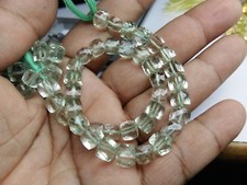 AAA Green Amethyst Faceted Cube Beads 6 6.5mm 8" Strand Gemstone Jewelry
