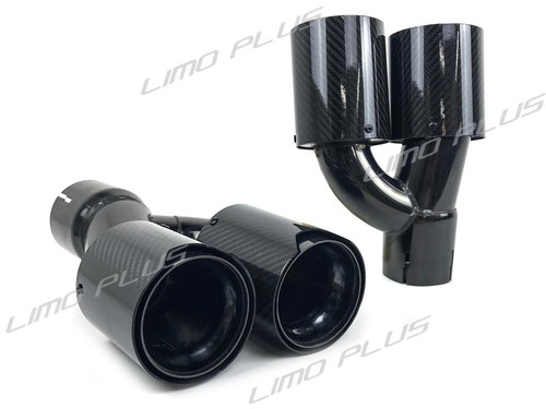 Carbon Fiber Exhaust Tips For BMW G30 530i 540i M Sport Muffler Pipes 2017-2023 - Picture 6 of 10