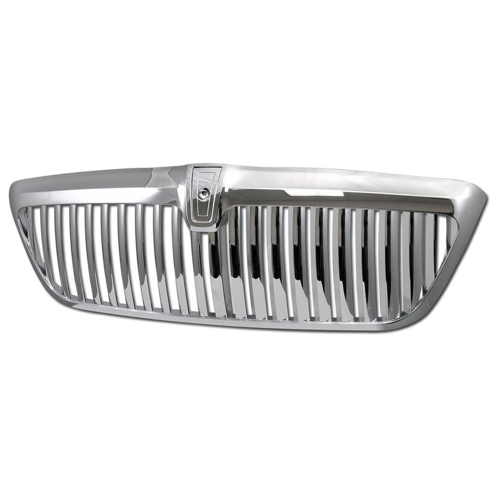 Chrome Vertical Front Hood Bumper Grill Grille Guard ABS Compatible with 98-0...