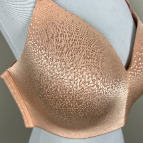Wacoal Women's 38DDD Back Appeal Wirefree Contour Bra 856303 Padded Cream Peach - Picture 3 of 11