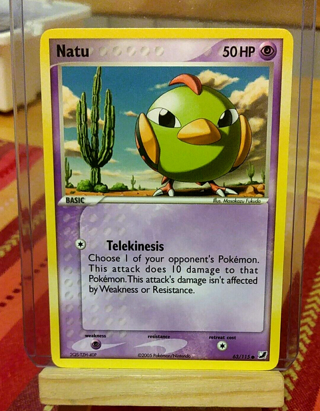 POKEMON Natu 63/115 EX Unseen Forces, Common, NM Condition