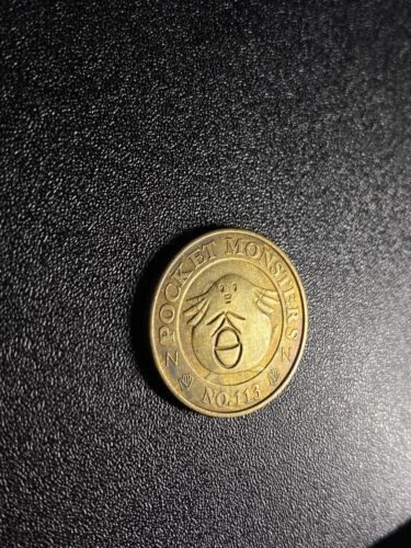 Vintage Pokemon Chansey Banpresto Metal Gold Coin 1997 - Picture 2 of 5