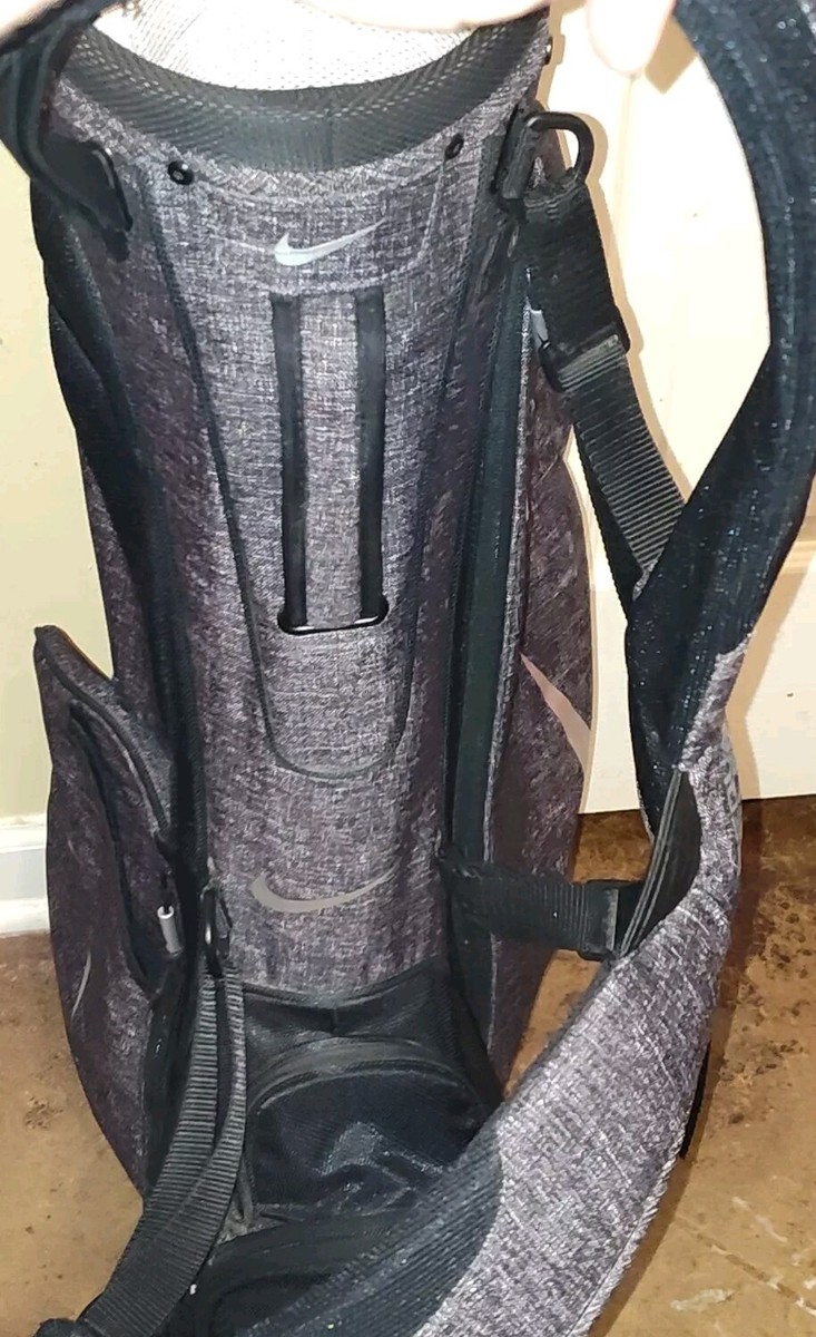 NIKE- Grey & Black Sport Lite Golf Bag W/ Equa Flex Strap- Rain