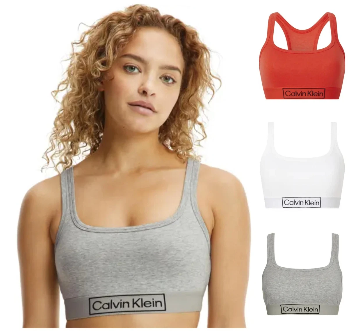 Calvin Klein Reimagined Heritage Bralette Bra Top 000QF6768E Womens  Bralettes