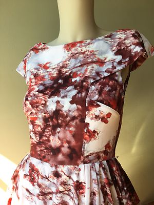 Ted Baker Silk Cherry Blossom Dress US2 UK6 TB0 | eBay