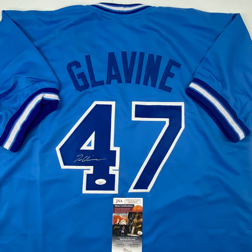 Autographed/Signed Tom Glavine Atlanta Light Blue Baseball Jersey JSA COA Auto - Picture 2 of 4