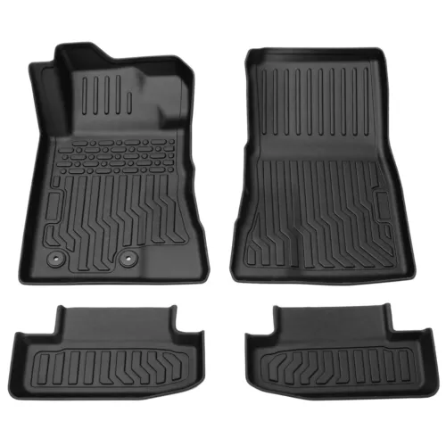 Floor Mats Liners Carpets for 2015-2022 Ford Mustang All Weather TPE Rubber 3PCS
