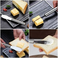 Wide Butter Cheese Honey Jelly Icing Jam Mayo Spreader Knife Stainless Steel 1Pc