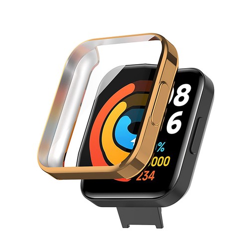 For Redmi Watch 2 Watch Case Watch Protective Shell Tempered Film Electroplating - 第 6/17 張圖片