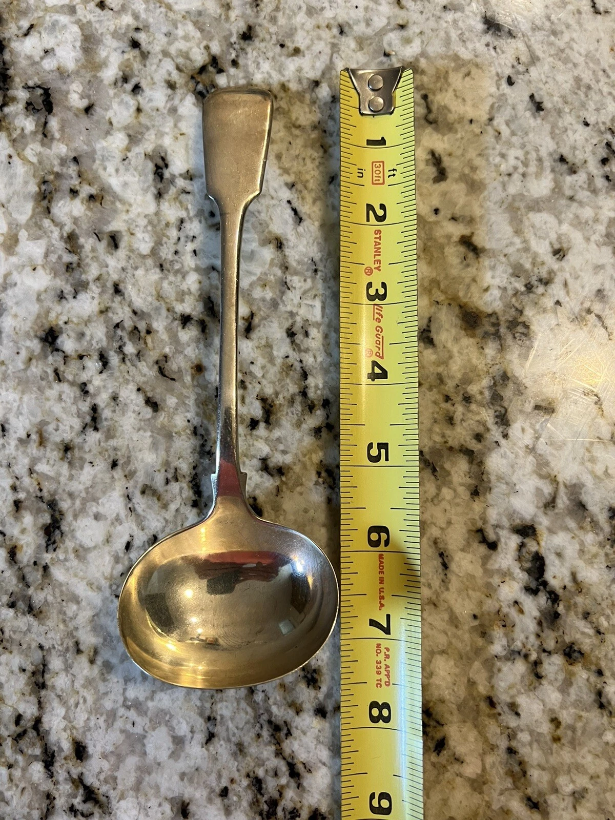 William Hutton and Sons Ltd Silver Plate Georgian Style Fiddle Back Sauce Ladle