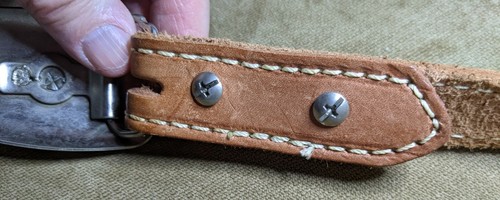 Gürtel Leder Rodeo Pferd an Schnalle Gesamtlänge = 34 cm FEB21 - Bild 6 von 12