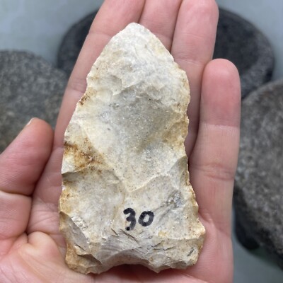 MLC s925 Paleo To Archaic Knife Blade Flint Celt Illinois  -  Missouri Artifact