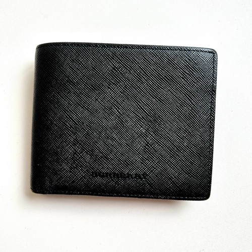 BURBERRY Authentic Leather Bifold Wallet Nova Check Beautiful