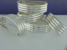 Rare Sterling Silver GEORG JENSEN Napkin Ring BERNADOTTE Denmark ~ $395 each