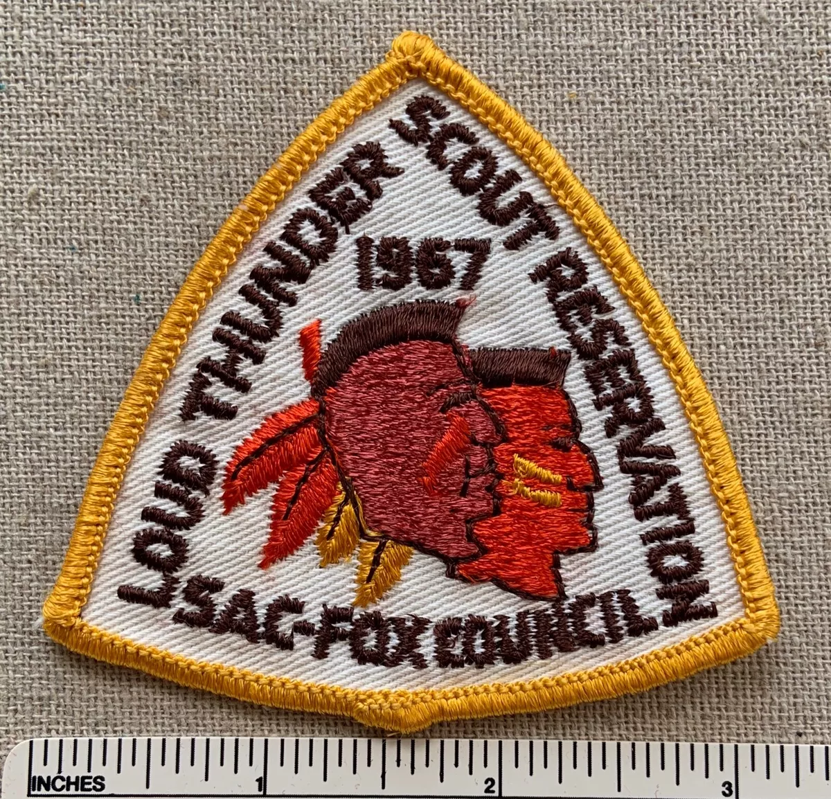 VTG 1969 LOUD THUNDER SCOUT RESERVATION Boy Scouts Camp PATCH Sac