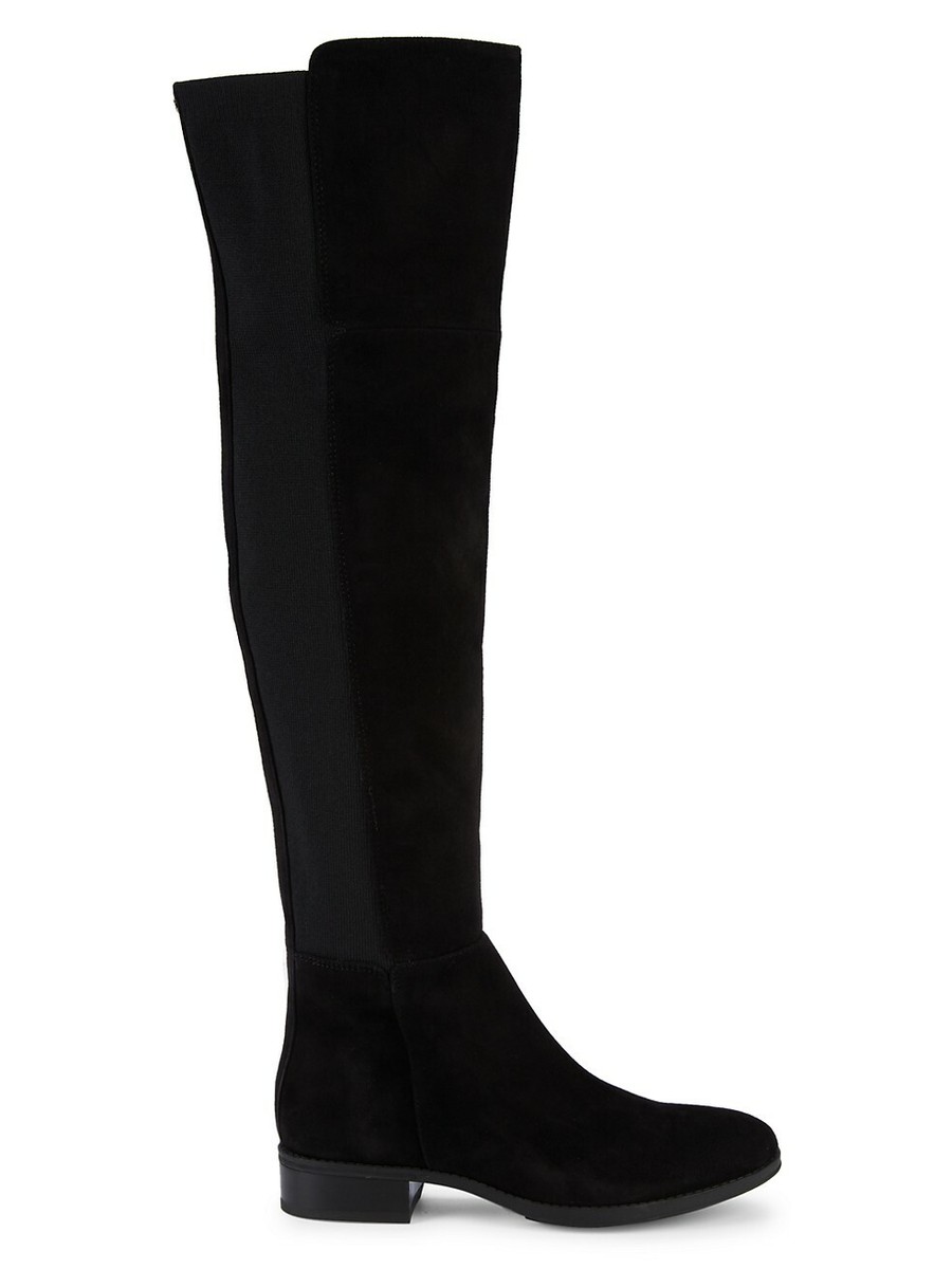 New! Sam Edelman Pam Over the Knee Boot Black Suede Size 7.5  Sam Edelman Black Suede Over-the-Knee Boots 7.5 main image 0