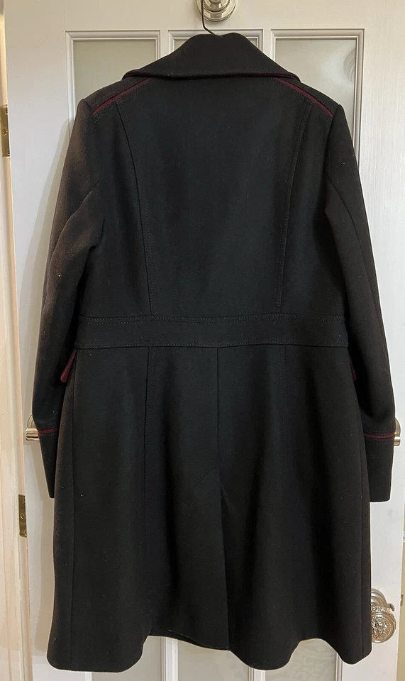 ЕДВА НОСИЛИ - Vince Camuto двубортный военный черный шерстяной жакет - размер L - Изображение 4 из 4