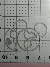 Universal Thin Metal Die Cut Tool Disney Mickey Mouse Ornament Christmas Snow