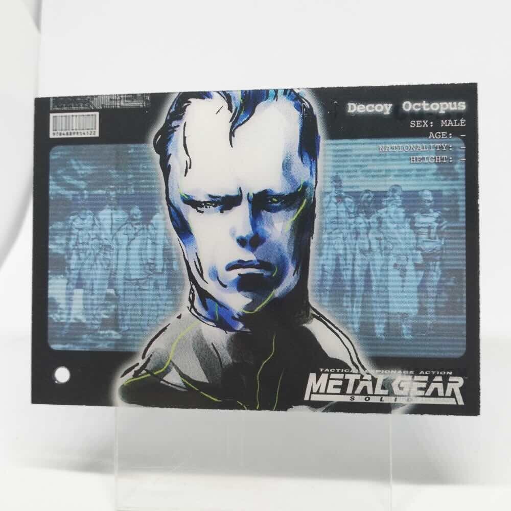 L GEAR SOLID TRADING CARD hole 35枚 032 Decoy Octopus Metal Gear Solid Trading card Plastic Back
