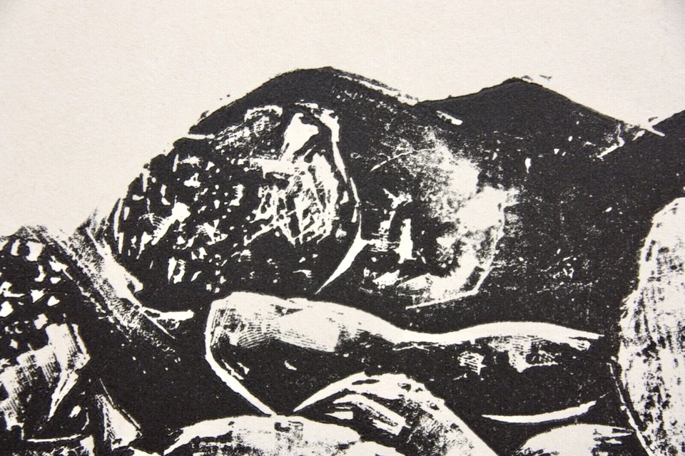 Karl-Heinz Hansen Bahia (1915-1978) Holzschnitt, figürliche Komposition, um 1960 - Bild 2 von 4