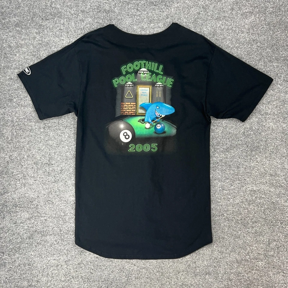 Vintage Foothill Pool League 2005 Shirt Mens L Black Button Up Billiards BIKE - Image 2 of 4