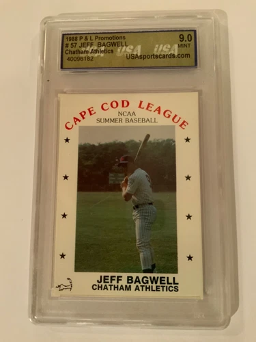 JEFF BAGWELL 1988 P&L Promotions Cape Cod League RC Rookie USA 9.0 HOF