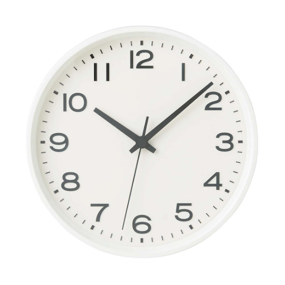 MUJI Analog Wall Quarts Clock MJ-ACLW2 Analog Round Large Size