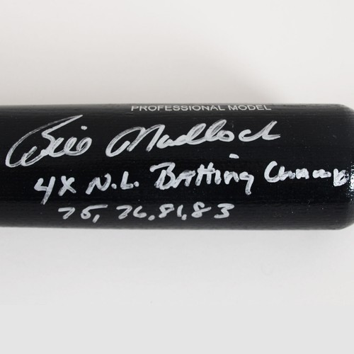 Bill Madlock Signed Bat Pirates "4x N.L. Batting Champion 75 - 76 - 81 - 83" ... - Picture 2 of 6