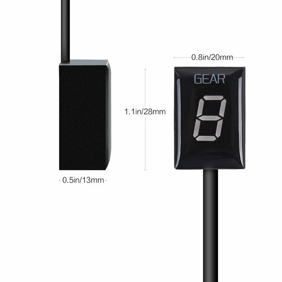 Indicador de engranajes LED verde para Kawasaki ZX-6R Z750 ER-6N/F Vulcan Z1000 Foto 4 de 4