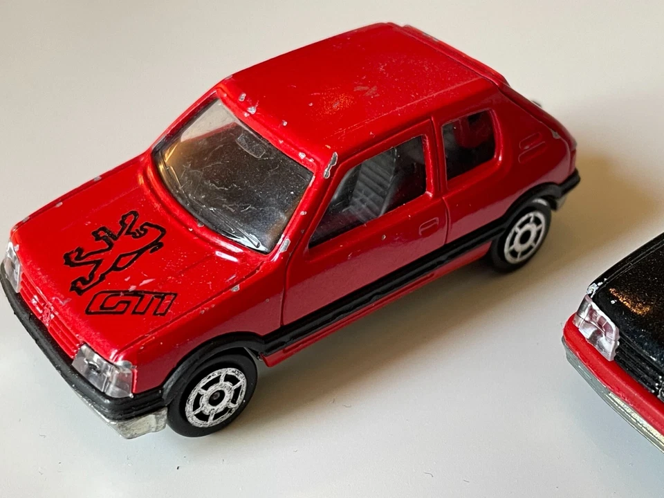 Majorette Juego de 2 PEUGEOT 205 GTI #281 - HECHO EN FRANCIA Foto 4 de 4