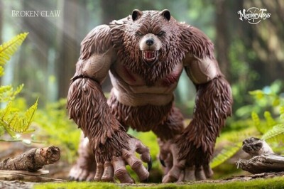 New MEMORY TOYS Ancient Warcraft Berserker Bear Man Druid 1/12 PVC Action Figure
