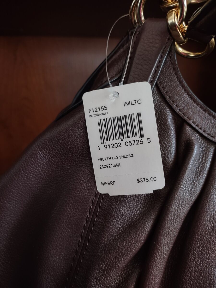 COACH Lily Oxblood Burgundy Pebble Leather Shoulder Bag COACH Lily Oxblood Burgundy Pebble Leather Shoulder Bag