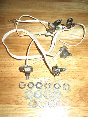 Gretsch 1966 Nickel Two Switch Electronic Control Pots Harness