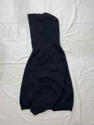 VINTAGE 90S GILDAN BLANK BOXY BLACK HOODIE USA Y2K YEEZY