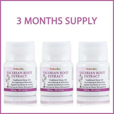 Baldrian Relax Schlaf Beruhigung Stress Valerian Root Extract Vegan 300 Tablette