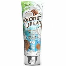 FIESTA SUN COCONUT DREAM 15X ULTRA DARK SUNBED TANNING LOTION CREAM FREE GOGGLES