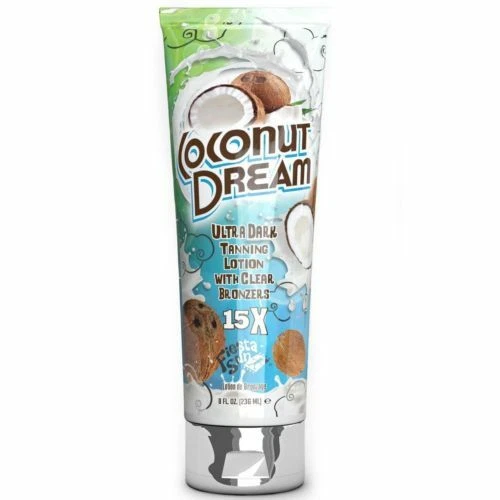 FIESTA SUN COCONUT DREAM 15X ULTRA DARK SUNBED TANNING LOTION CREAM FREE GOGGLES