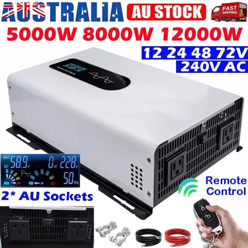 8000W 12000W Pure Sine Wave Inverter Solar Off Grid 12V 24V 48V to 240V ...