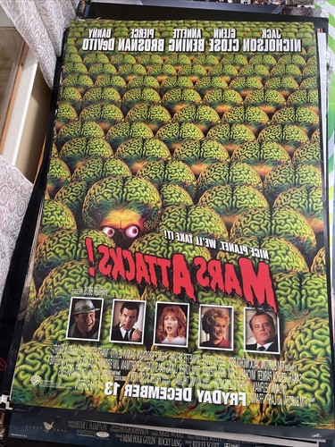Double Sided Original Movie Posters ~ MARS ATTACKS - Tim Burton - Picture 4 of 6