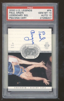 2000 Upper Deck Legends Paul Arizin Legendary Signatures Auto #PA 